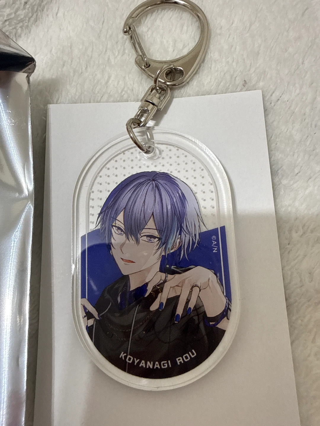 Nijisanji Vtuber Koyanagi Rou Niji Nail Bright keychain Dytica