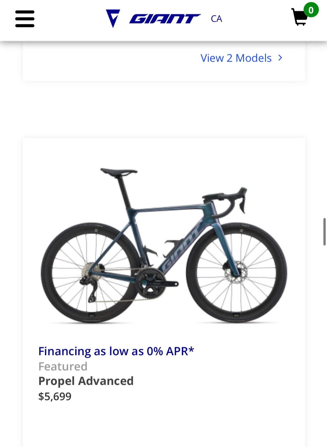 Giant Propel Advanced 2 Road Bike - Excellent Condition - photo 2