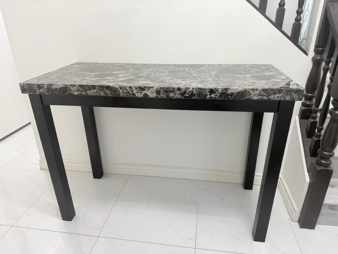 Console Table with Marble Top
