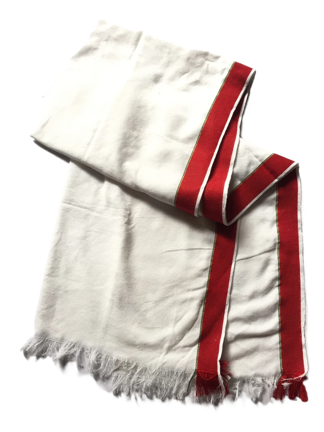 White Dhoti with Red Border