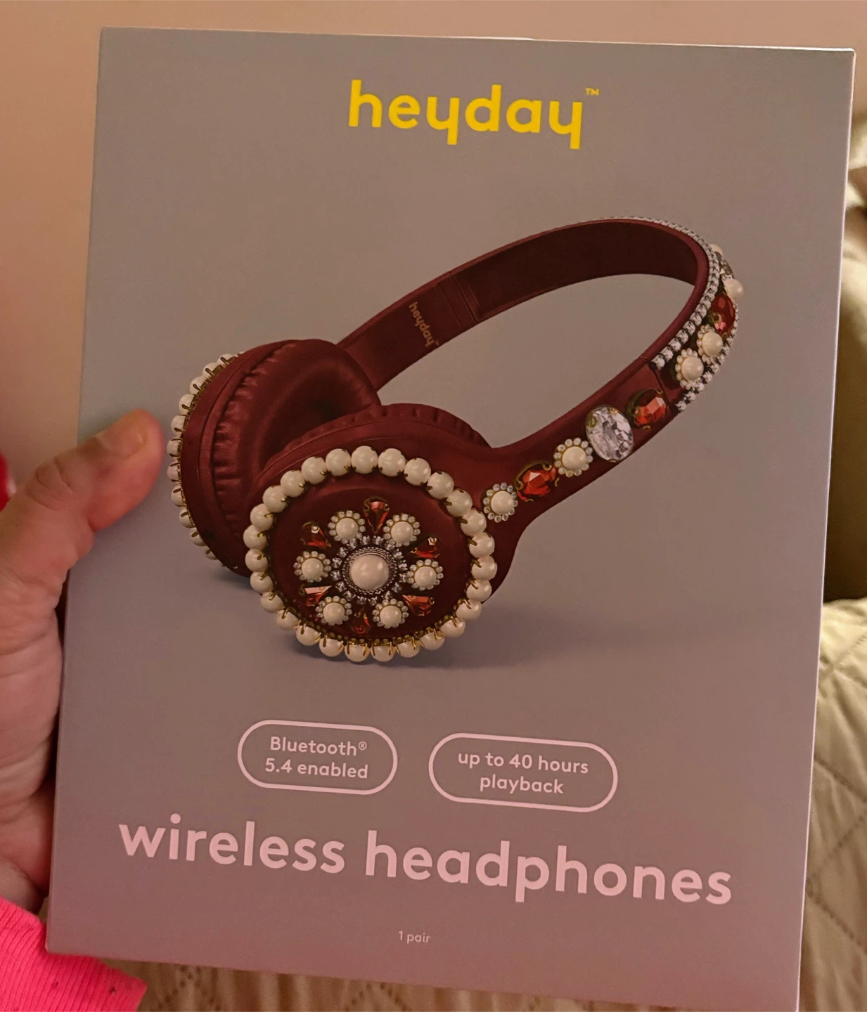 HeyDay Wireless Headphones - Red with Embellishments - photo 3