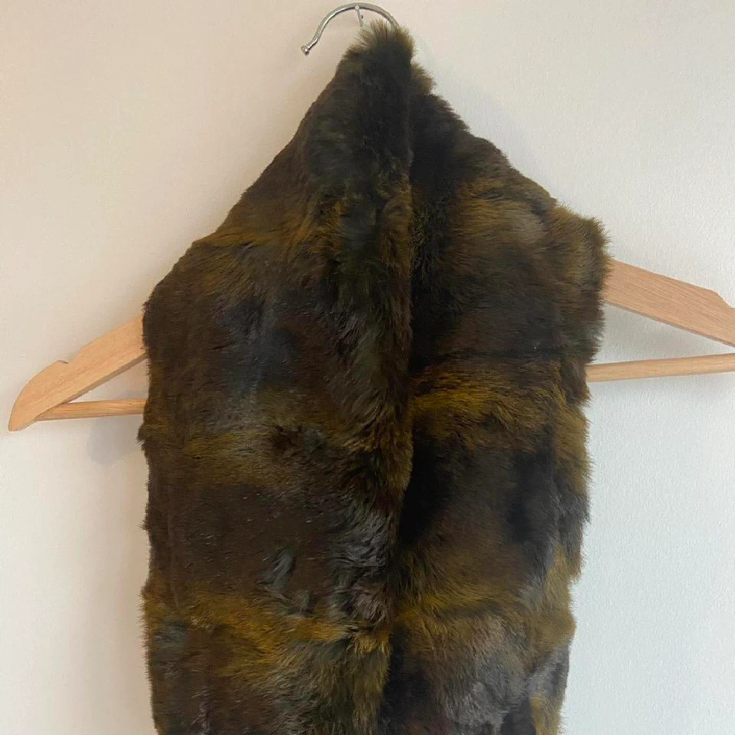 Faux Fur & Leopard Print Scarf - photo 5