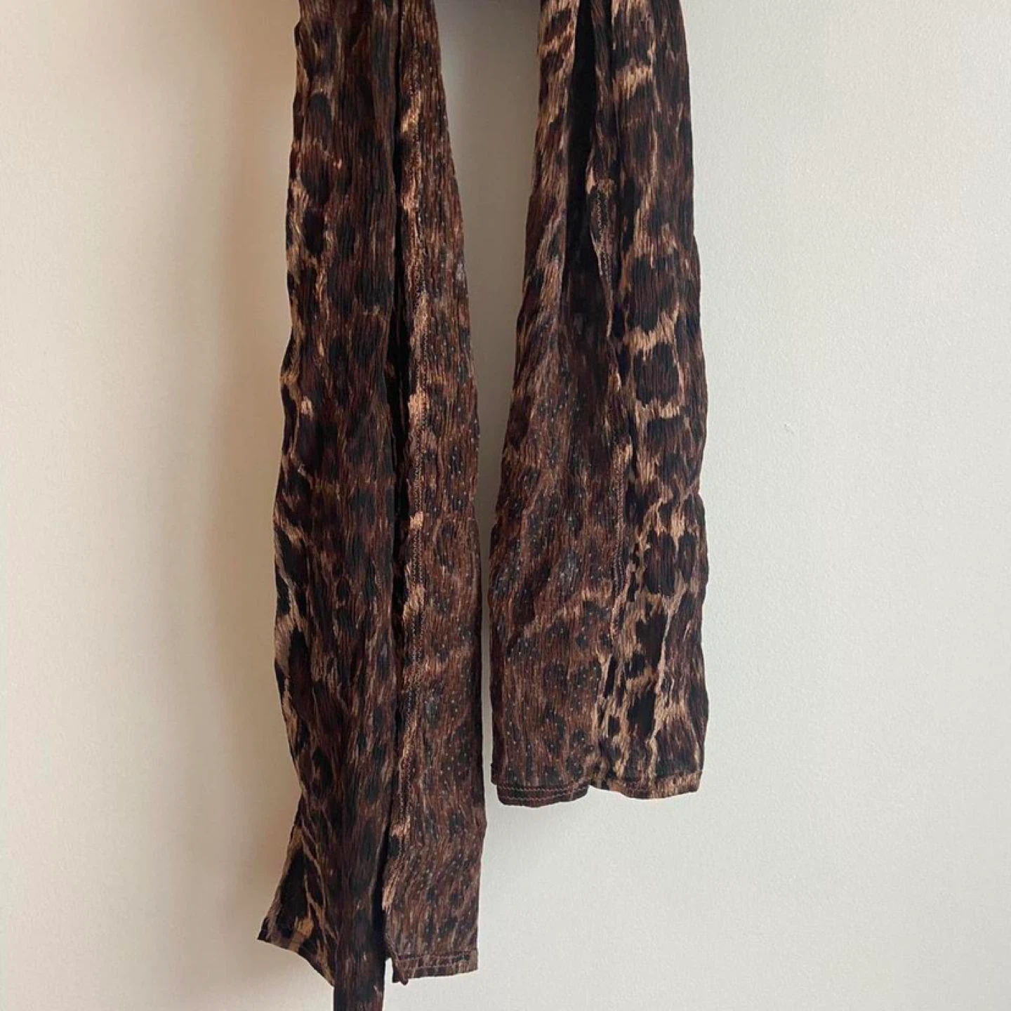 Faux Fur & Leopard Print Scarf - photo 4