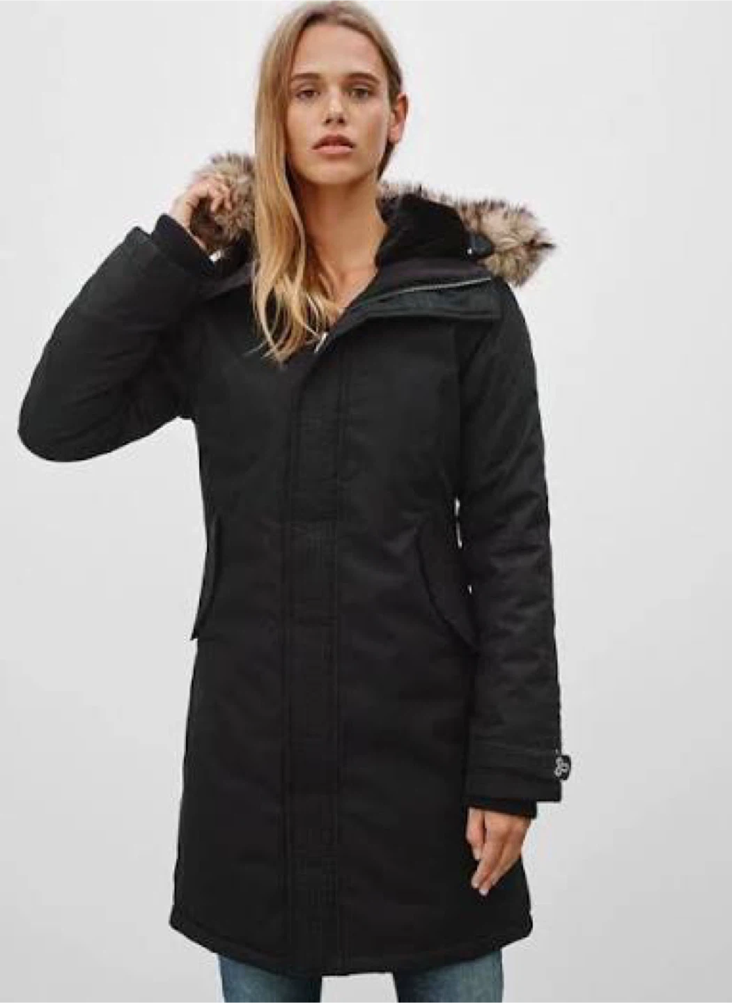 TNA Cozy Parka - Black