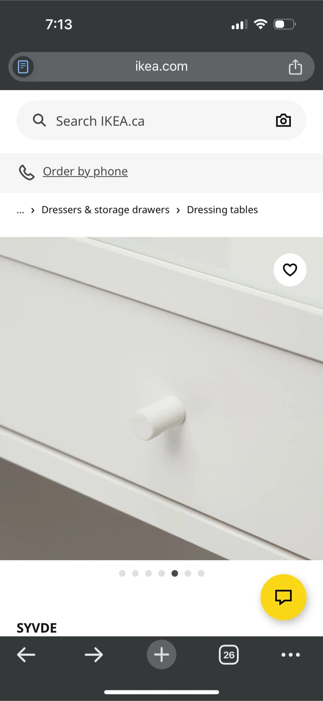 White dressing desk, Mirror, transparent Floor Protector. - photo 3