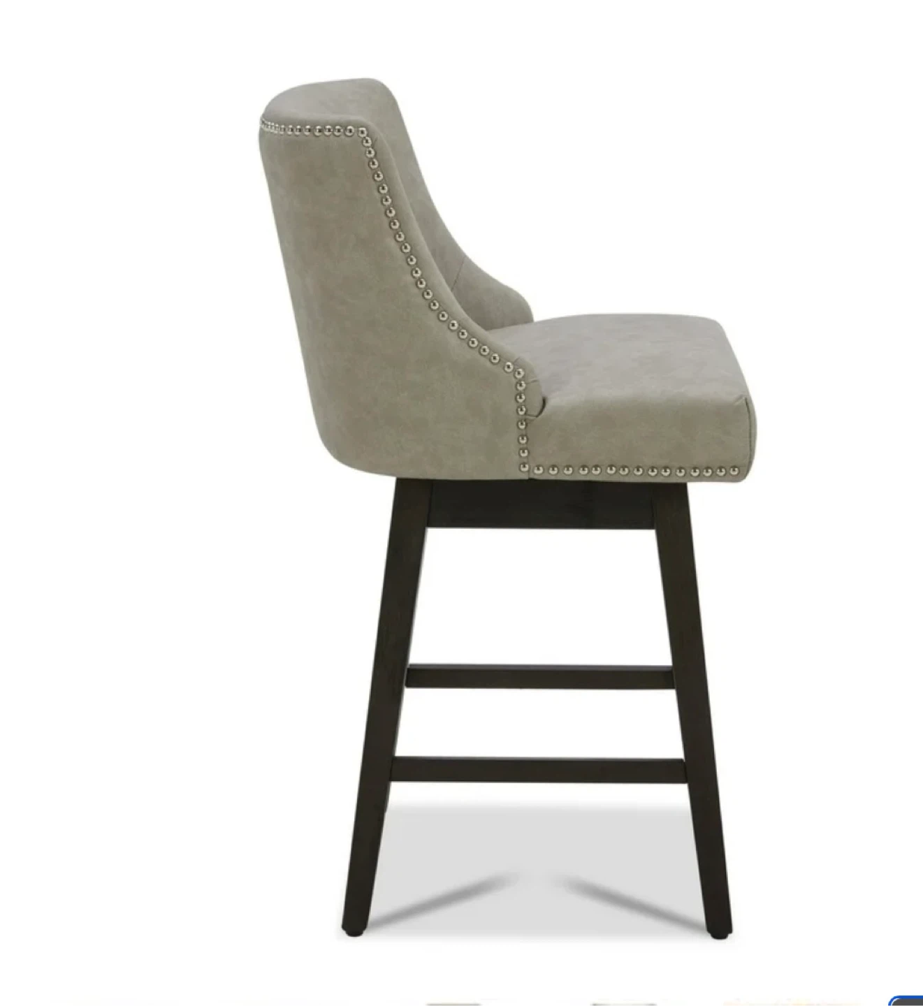 CHITA 26 inch Faux Leather Swivel Bar Stools (Set of 2) - photo 2