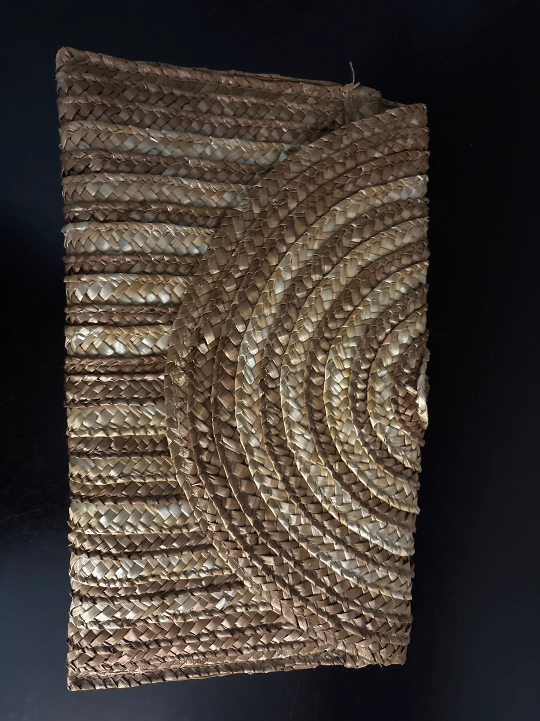 Woven Straw Clutch Purse
