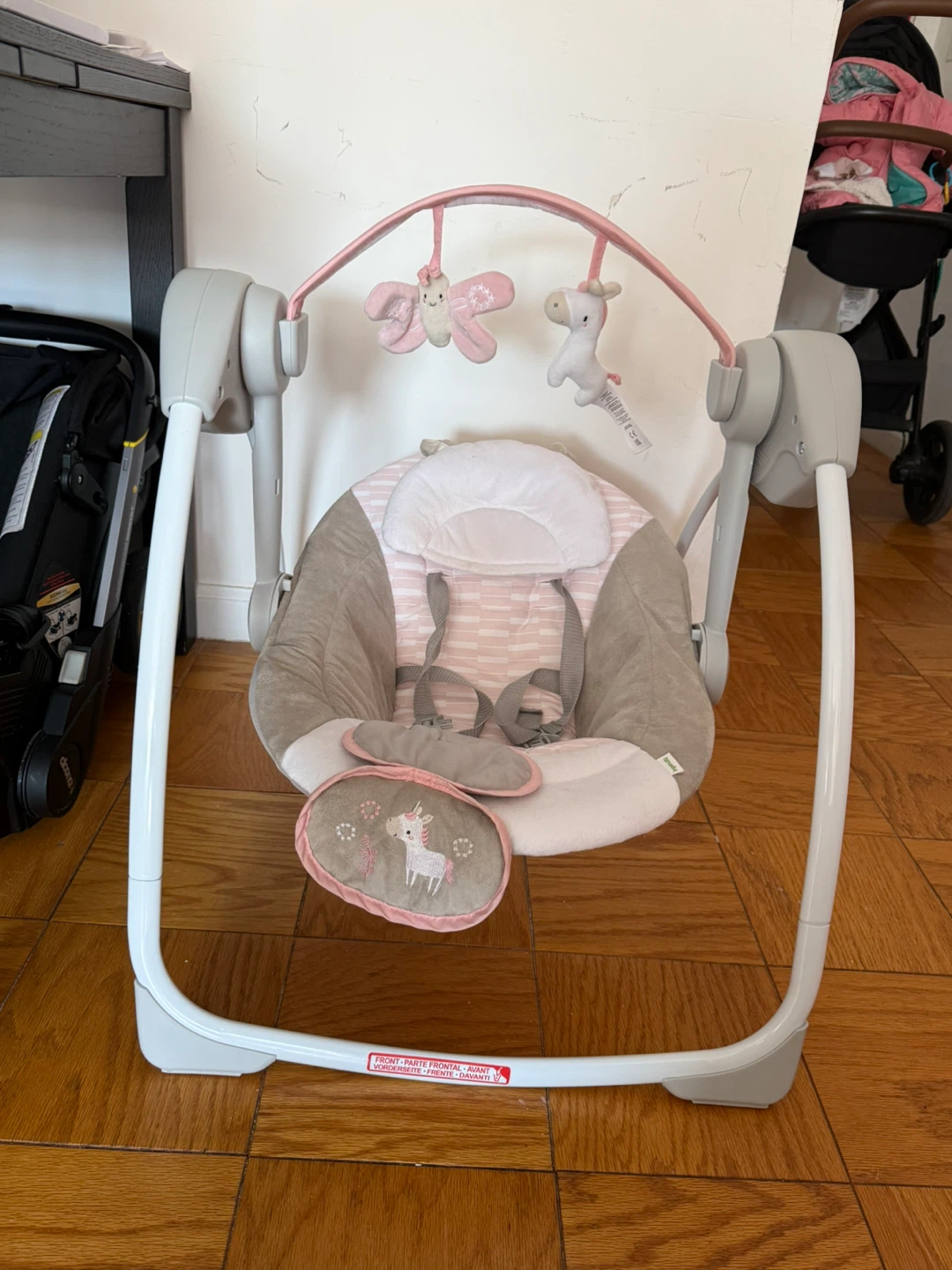 Baby Swing with Unicorn and Butterfly Toys - photo 2
