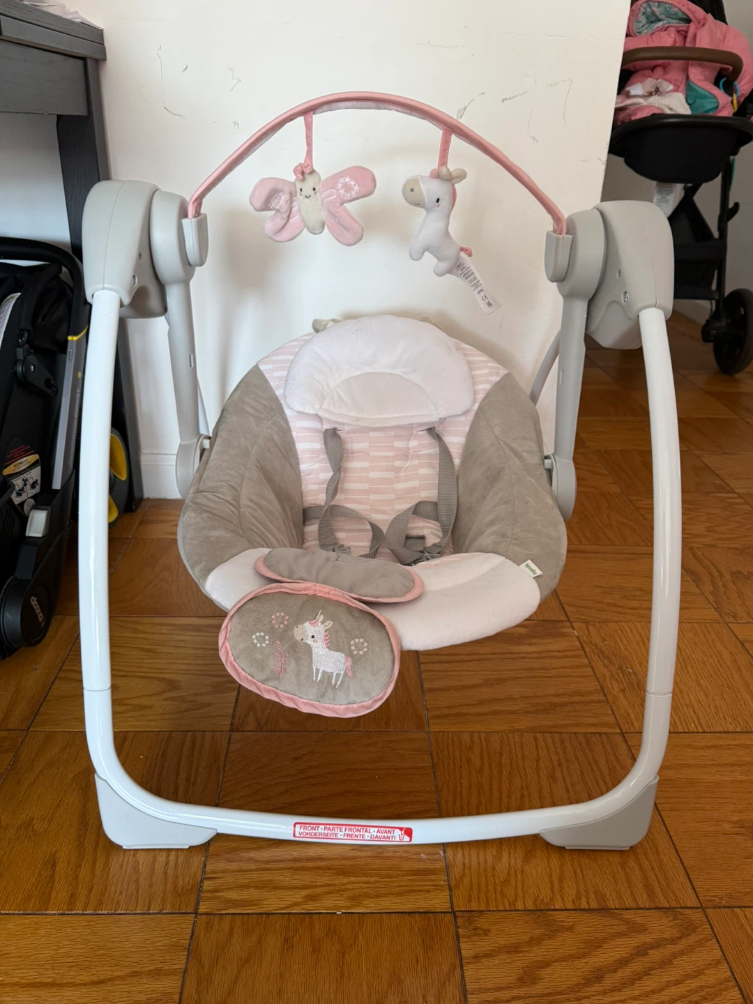 Baby Swing with Unicorn and Butterfly Toys - photo 3
