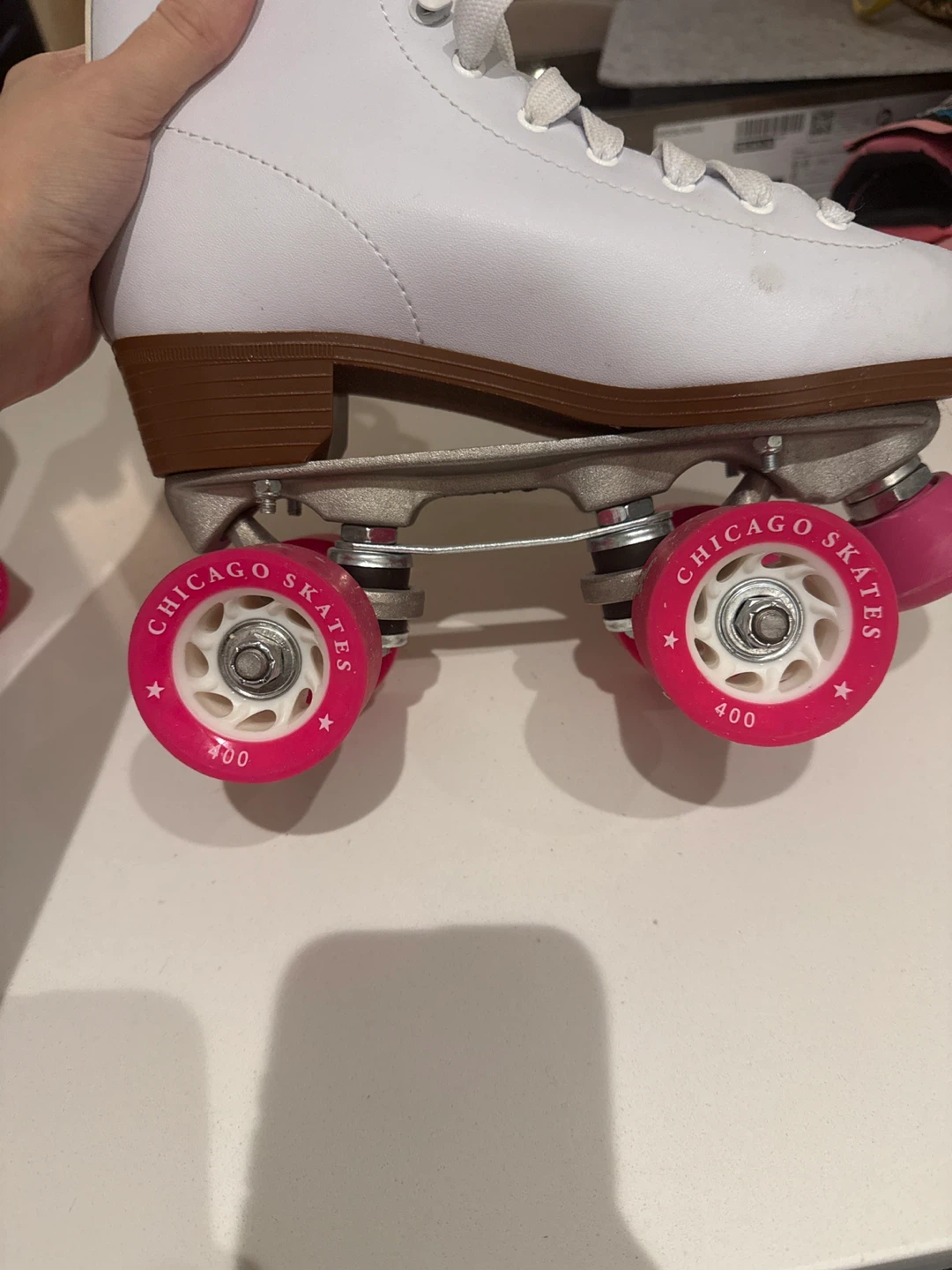 Chicago Skates White Roller Skates, size 6 - photo 3