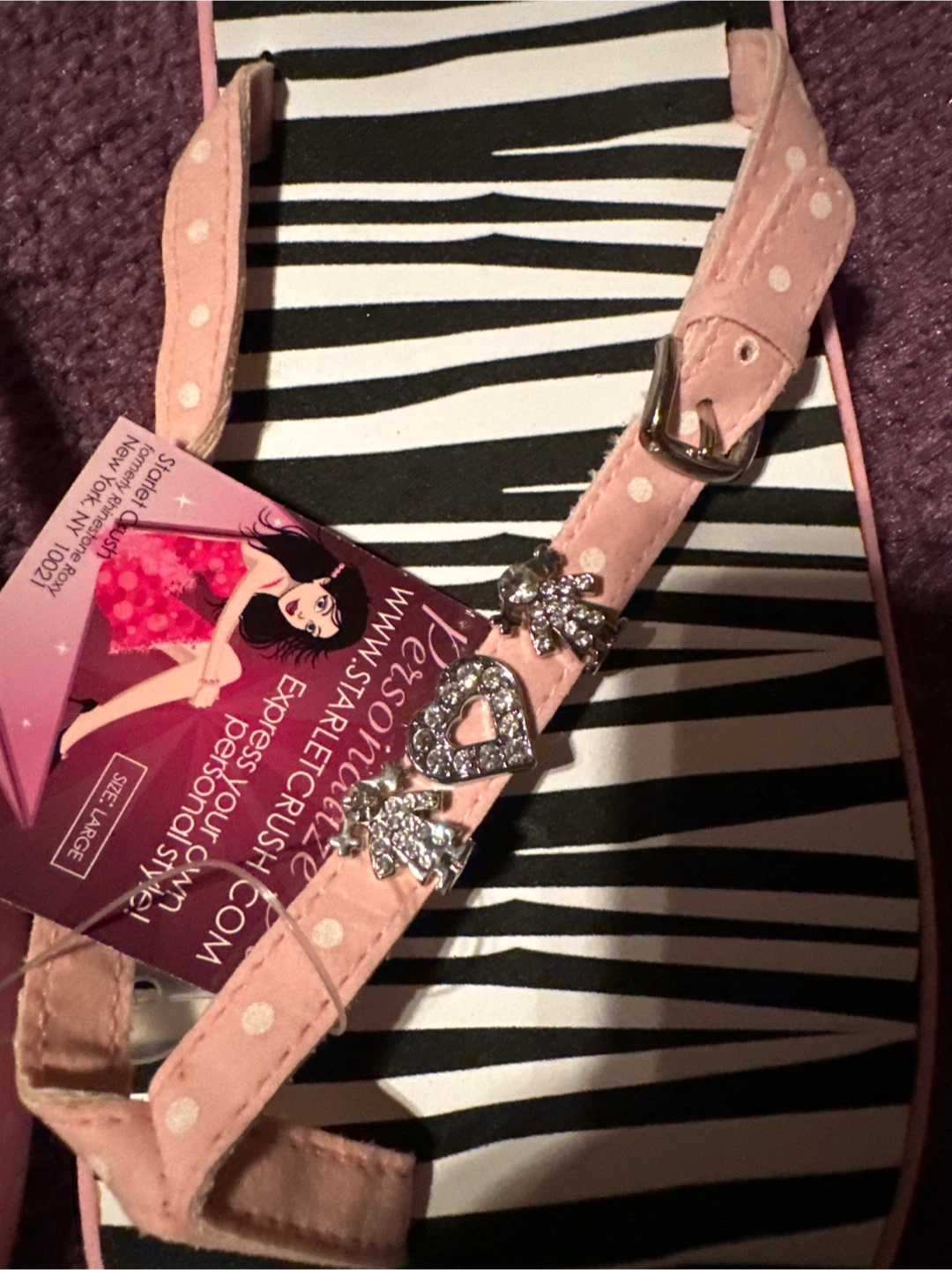Starlet Crush Zebra Print Flip Flops 🏆 - photo 3