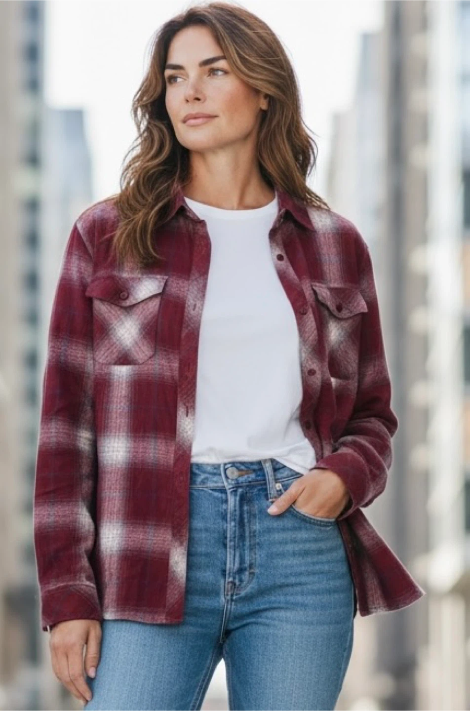 Icebreaker Merino Plaid Flannel Shirt - women’s s Medium