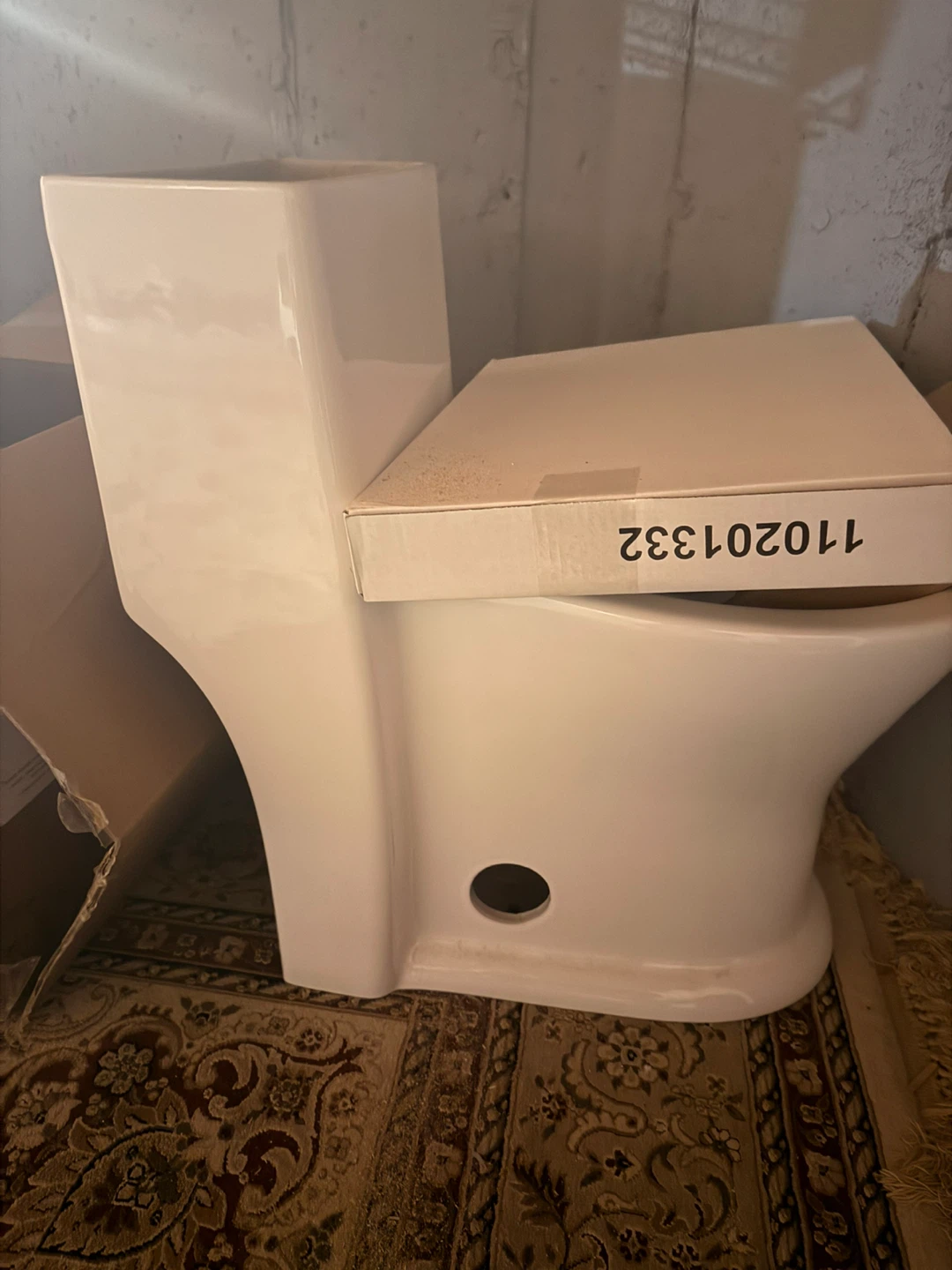 Project Source Standard Height Round Bowl Toilet - White