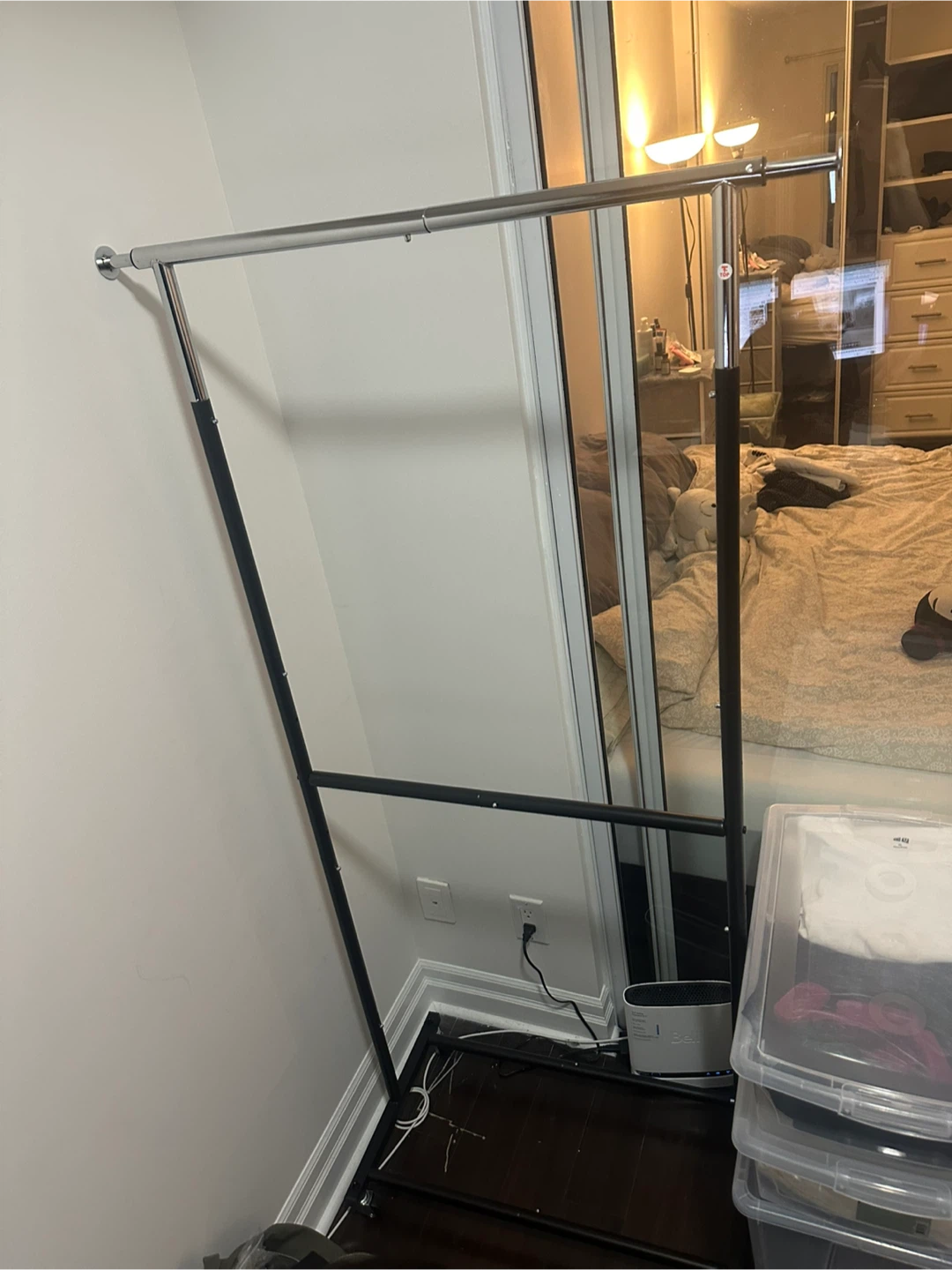 Simple Houseware Double Rod Garment Rack