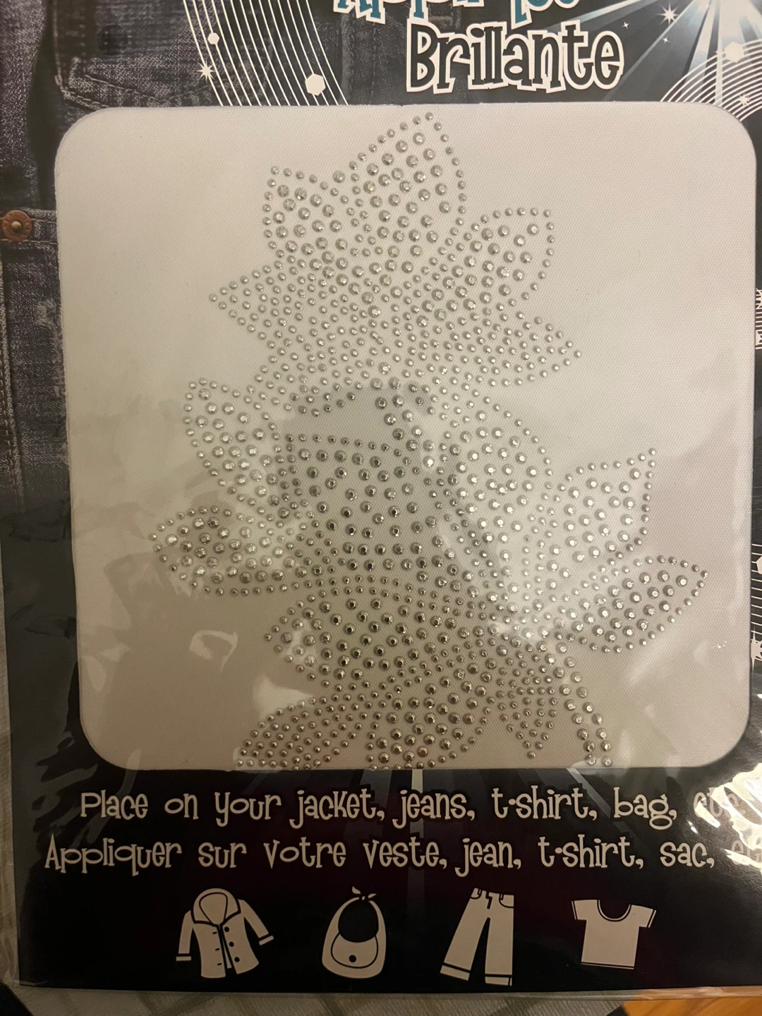 Brillante Iron-On Rhinestone Appliques Pack - photo 3