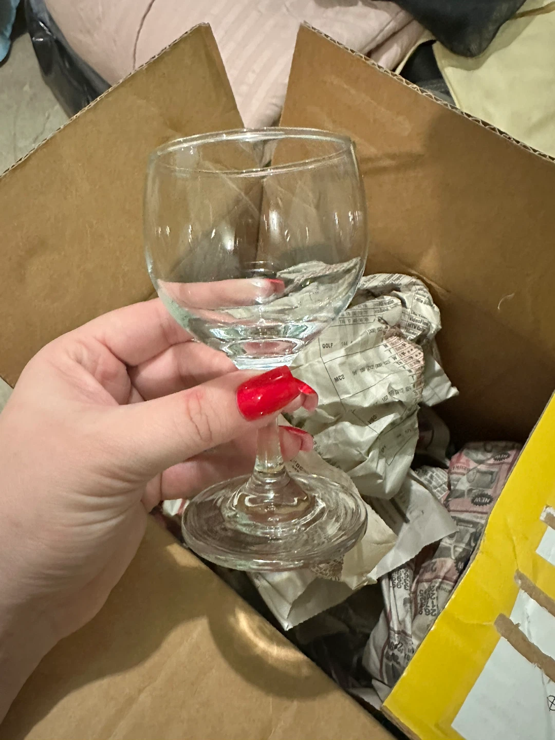 Gold Rimmed Wine Glass free