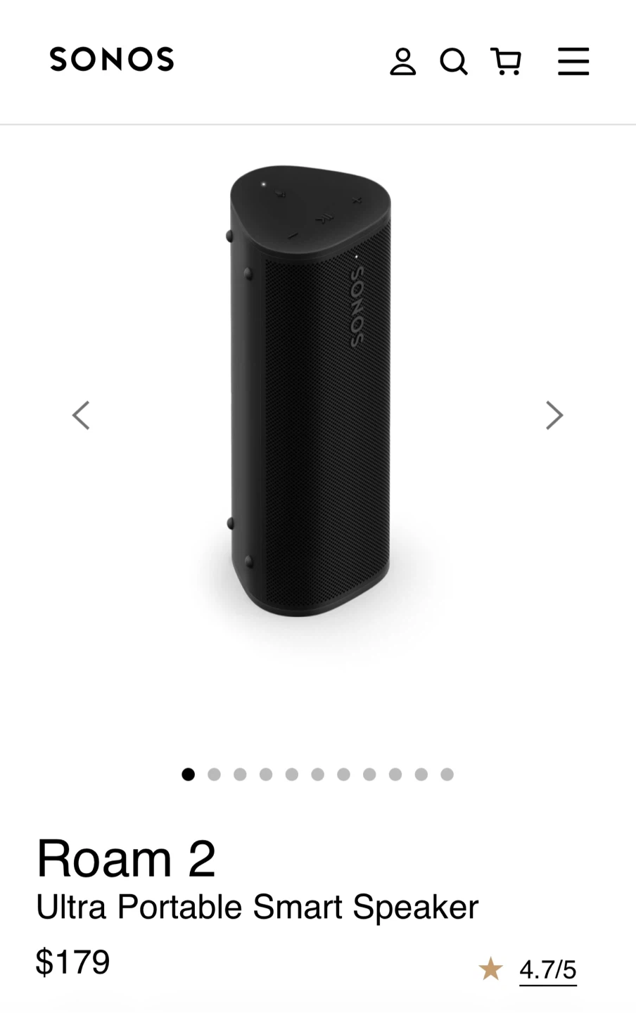 Brand new Sonos Roam 2 Portable Smart Speaker - photo 2