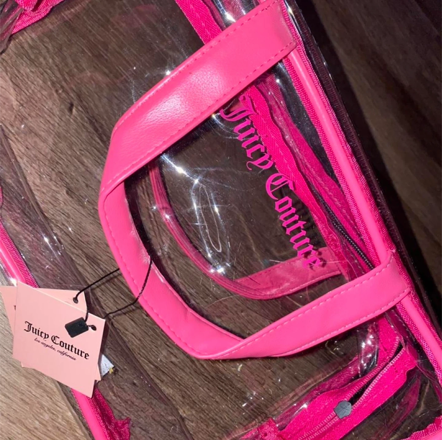 Juicy Couture Clear Cosmetic Bag