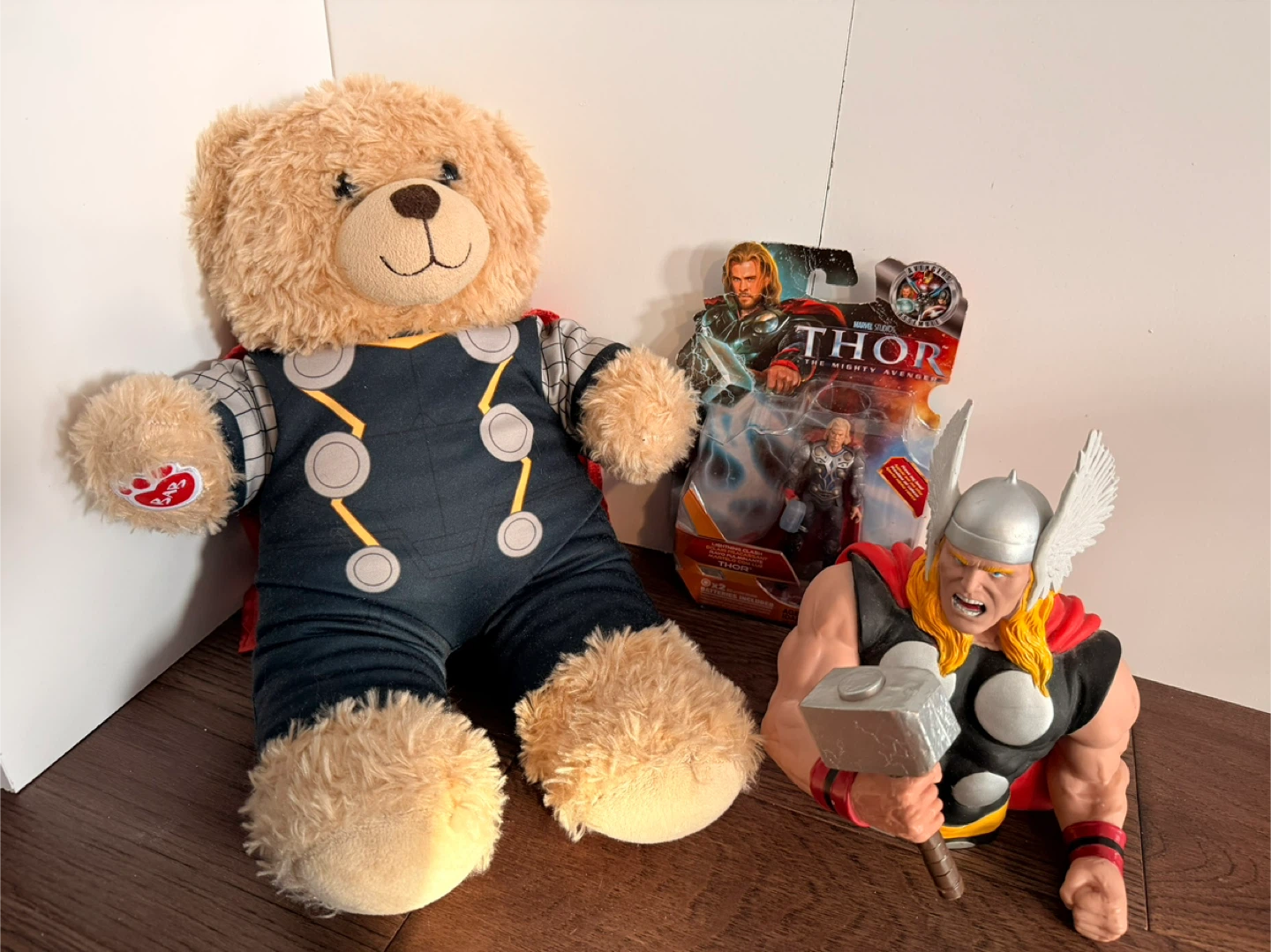 Thor Lot - Plushie, Action Figure and "The Mighty Avenger" Bank - photo 2