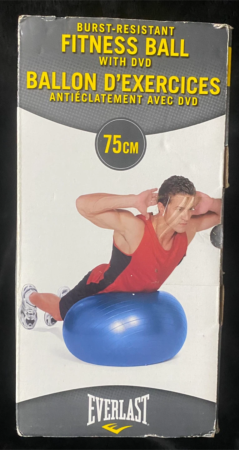 Everlast 75cm Burst-Resistant Fitness Ball with DVD - photo 4
