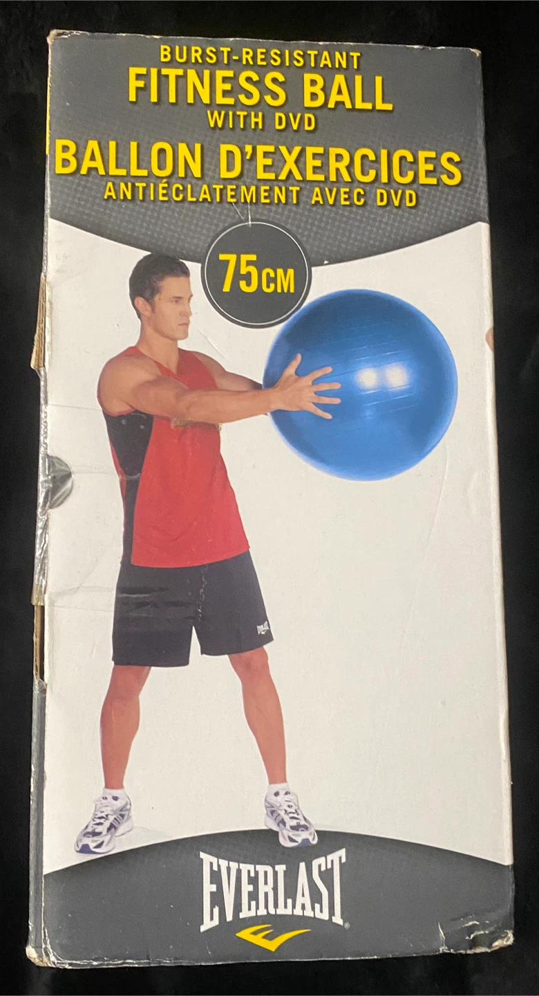 Everlast 75cm Burst-Resistant Fitness Ball with DVD - photo 3