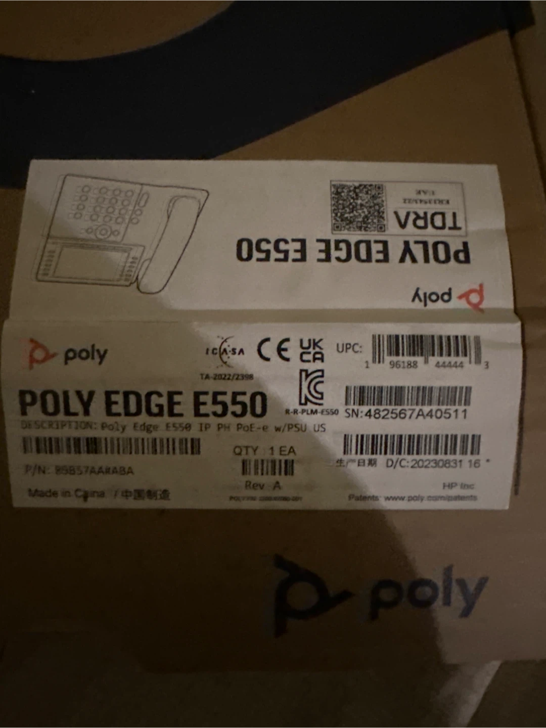 Poly Edge E550 IP Phone - photo 2