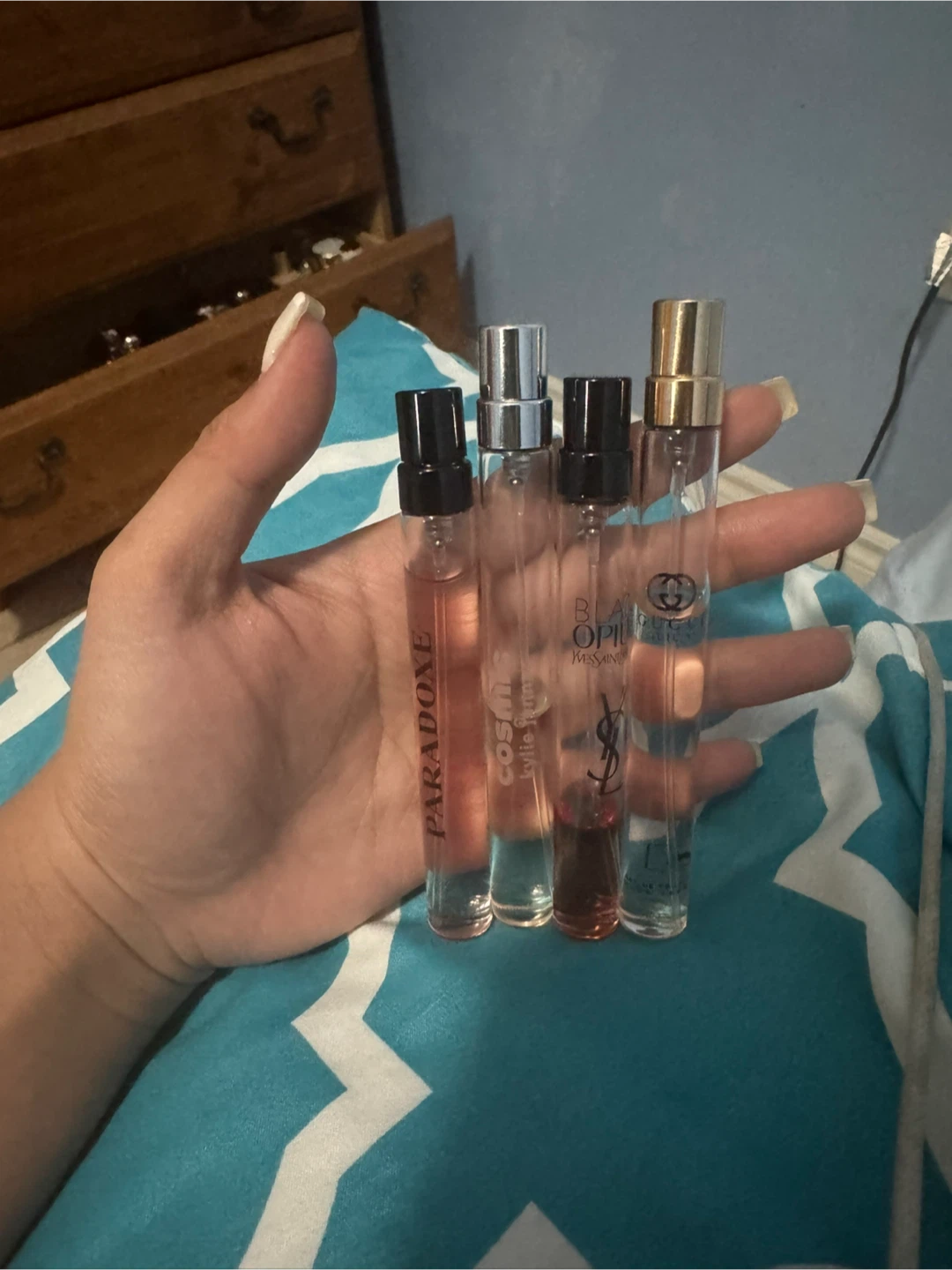 Prada,Gucci, Cosmic And Ysl perfume samples