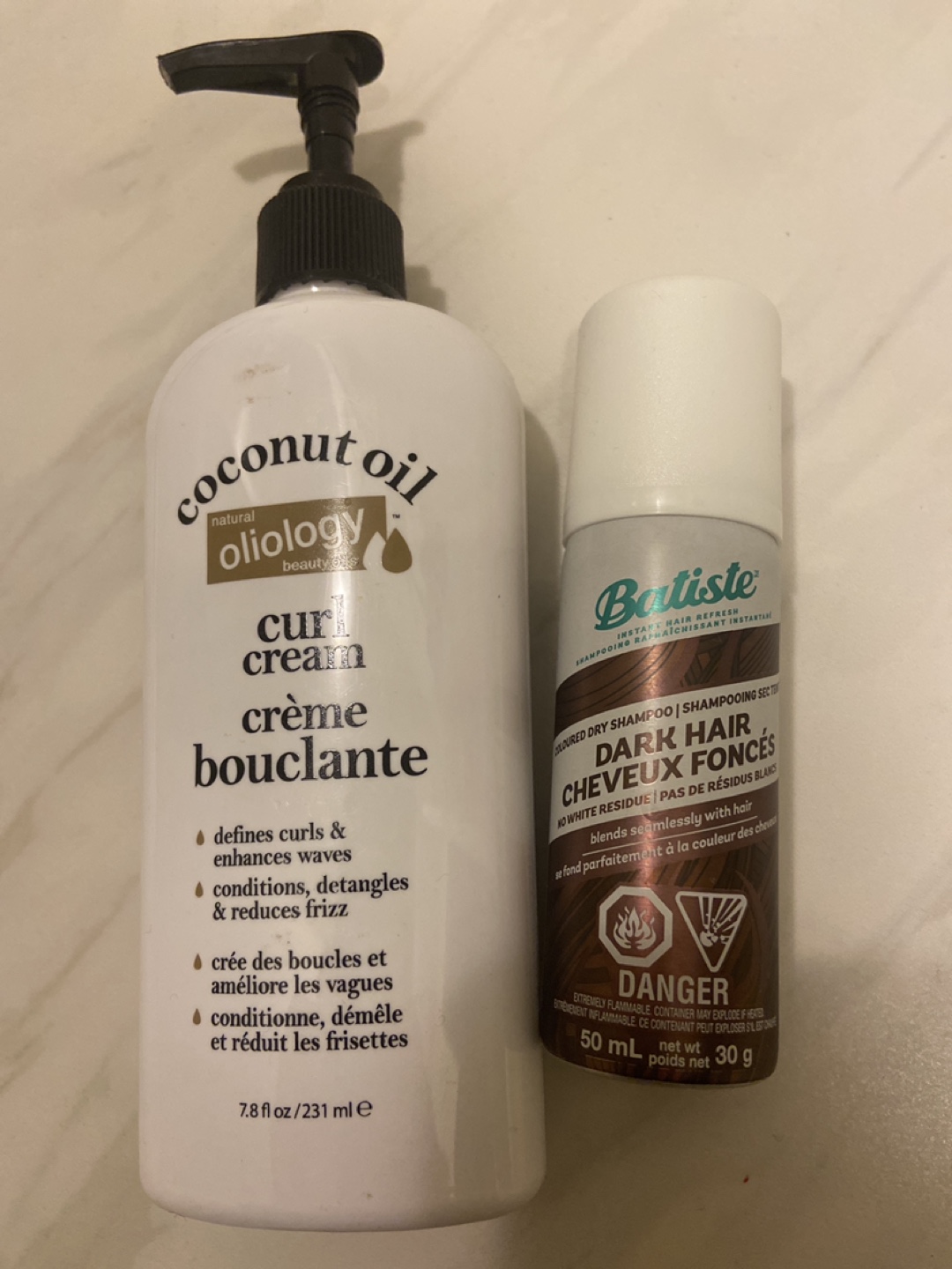 Giving: Oliology Coconut Oil Curl Cream & Batiste Dry Shampoo