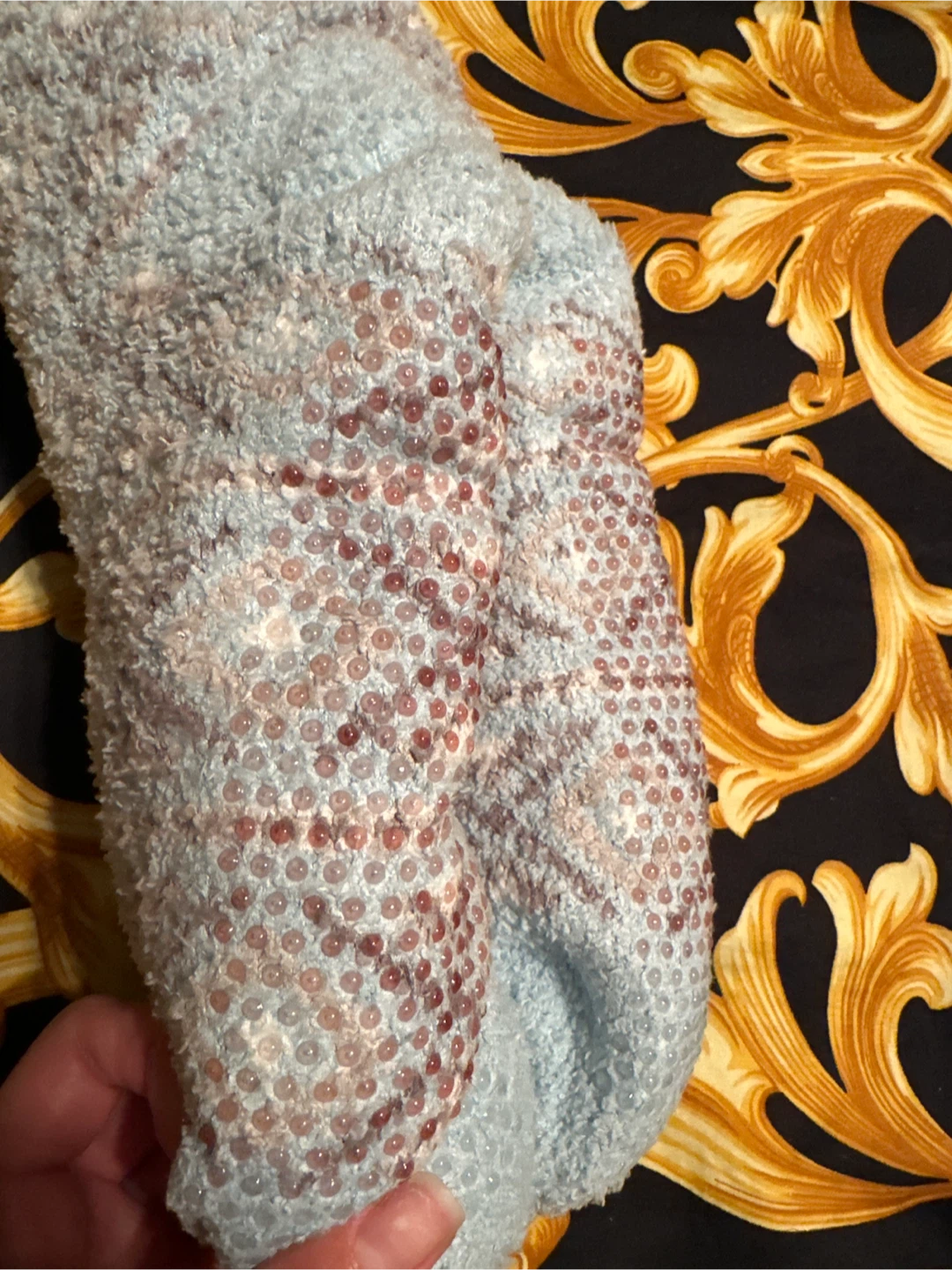 Cuddl Duds Sherpa Lined Lounge Socks - photo 2