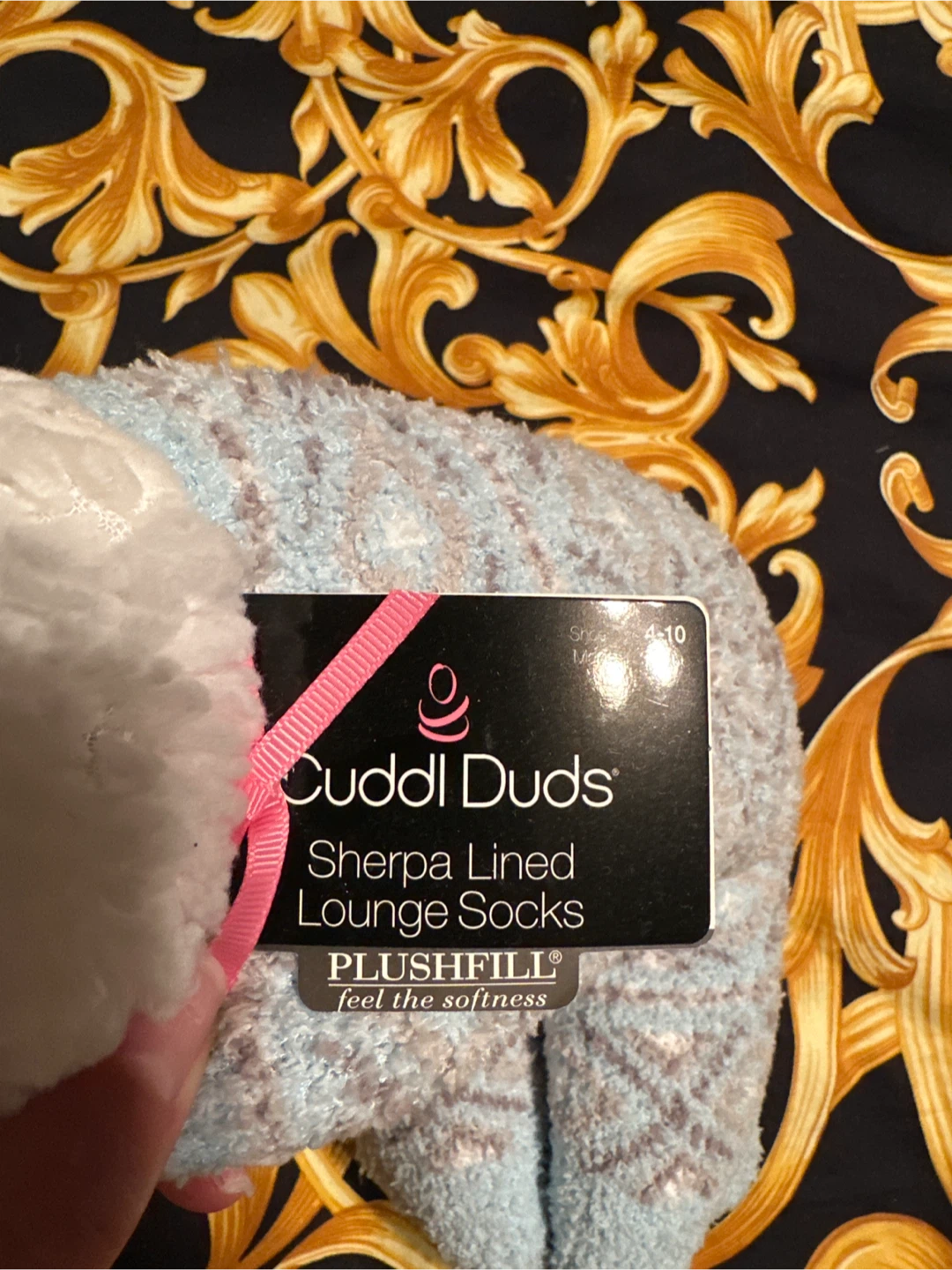 Cuddl Duds Sherpa Lined Lounge Socks - photo 3