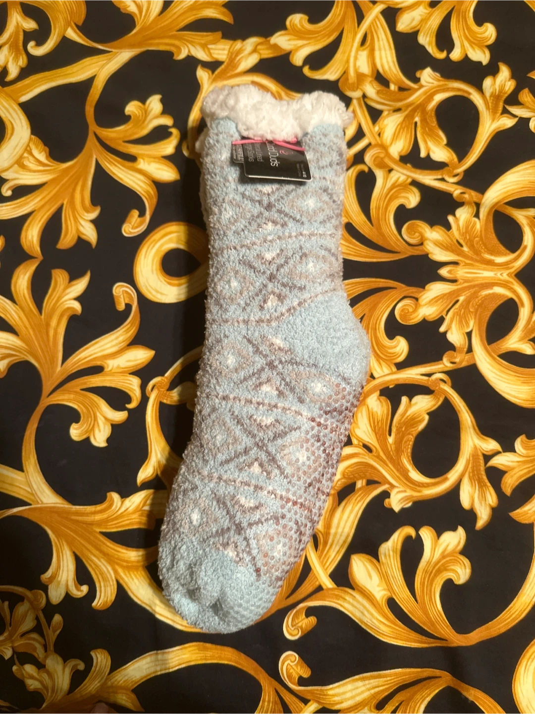 Cuddl Duds Sherpa Lined Lounge Socks