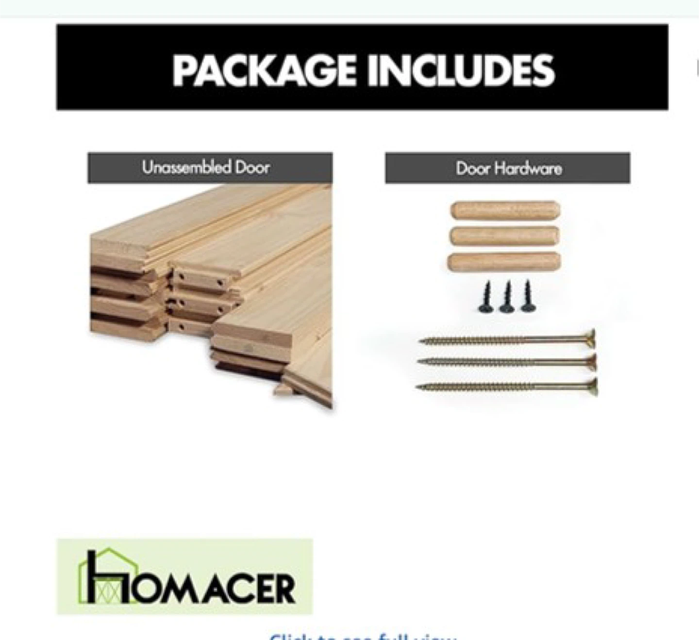 Brand New in Box, 2 Unfinished Wood Barn Door - photo 5