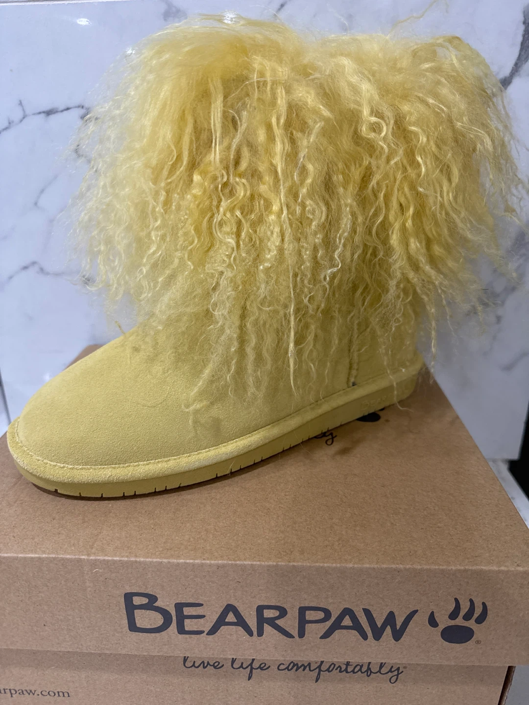 Bearpaw Yellow Fur Boots - photo 2