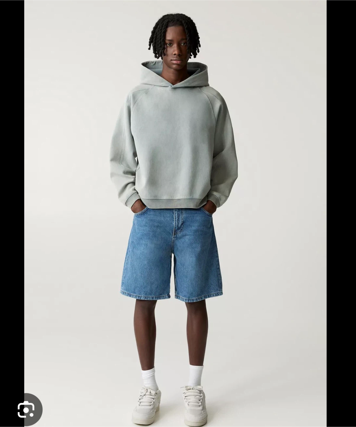 Light Blue Denim Shorts
