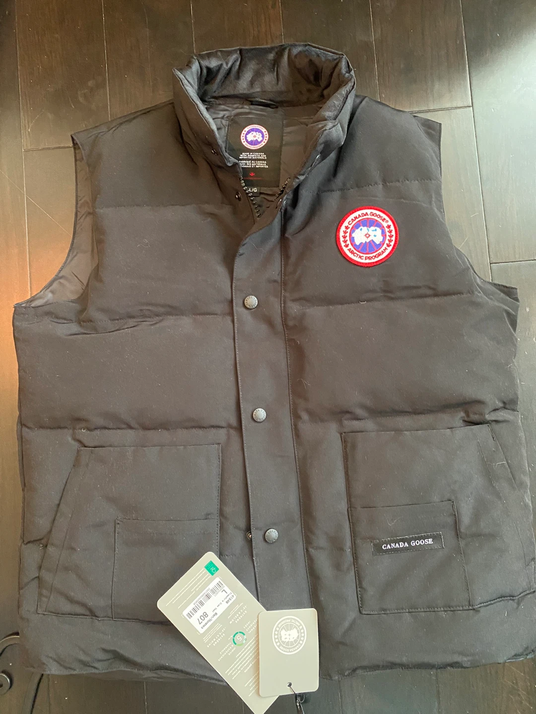 Canada Goose Down Vest Black