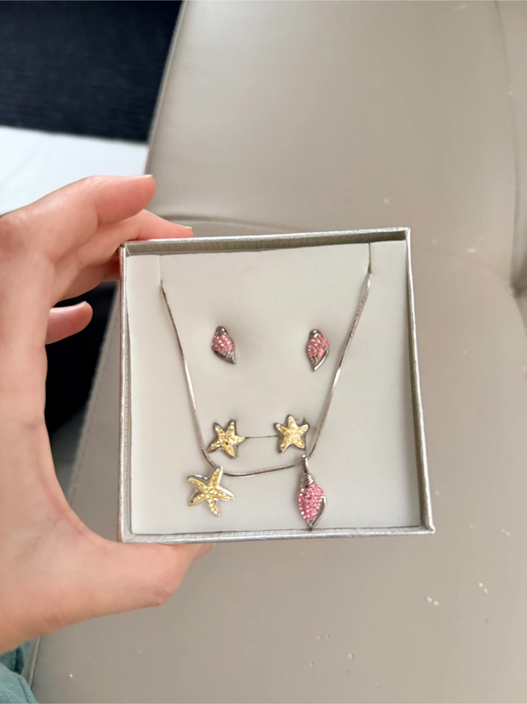 New Genuine sterling silver Jewelry Set pendant &  Earrings