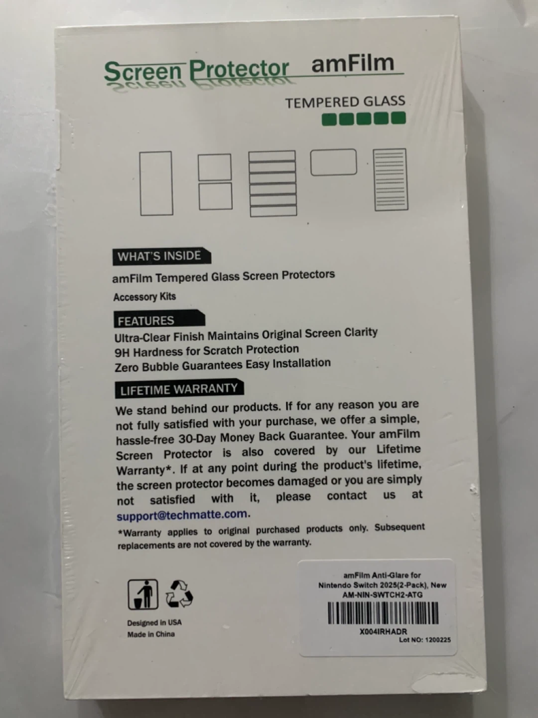 amFilm Tempered Glass Screen Protectors for Nintendo Switch 2 - photo 5