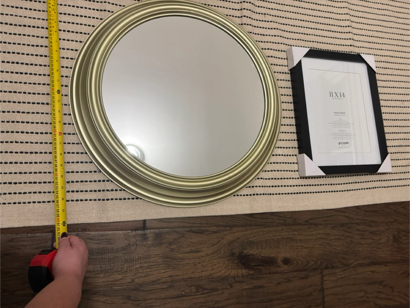 Gold Round Wall Mirror