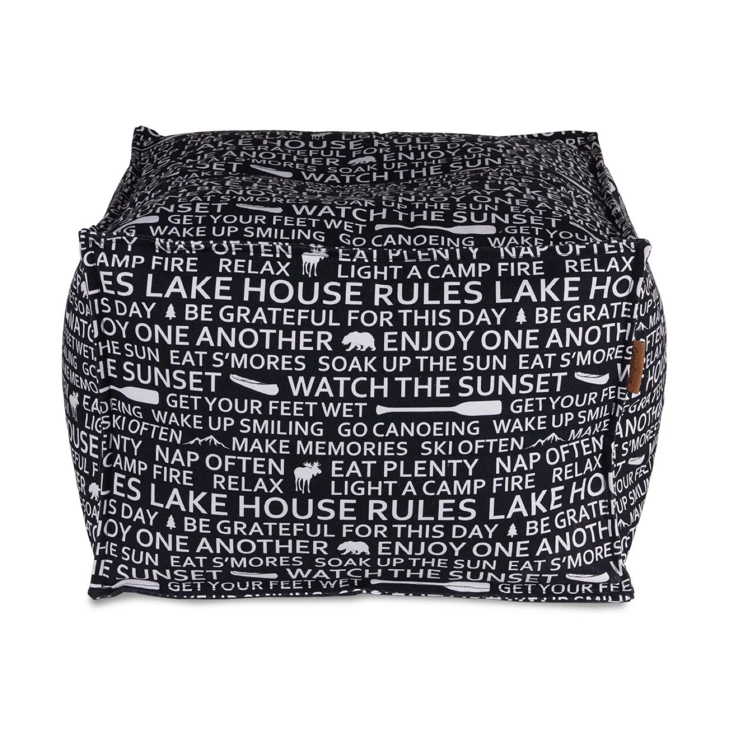 Lake House Rules Print Bean Bag - photo 2