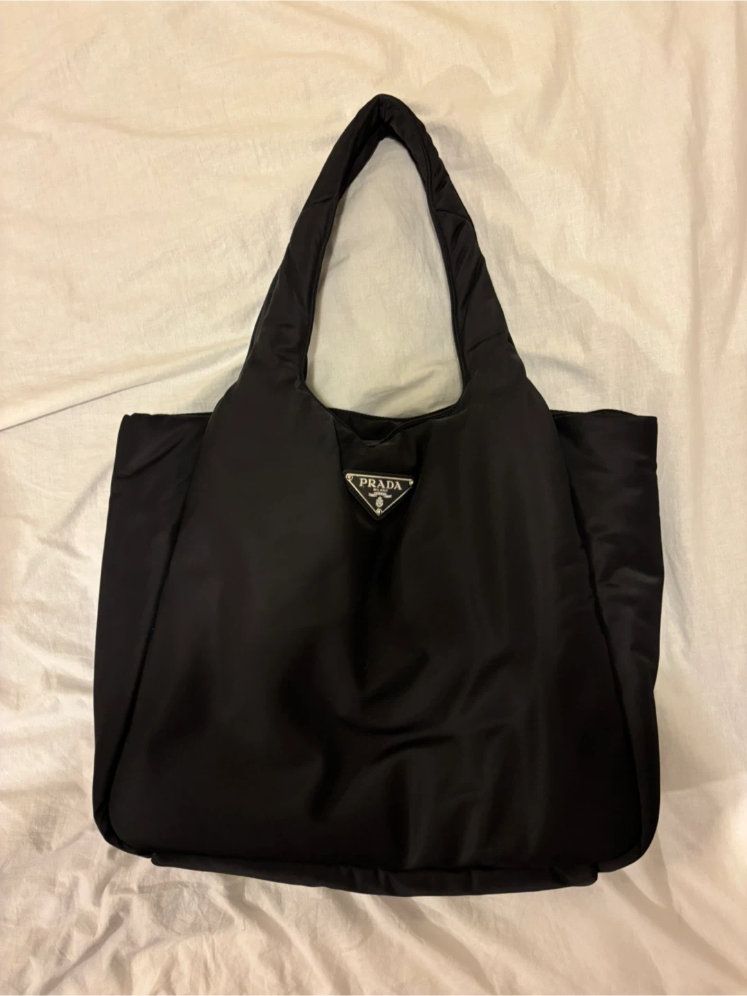 Prada Black Re-Nylon Tote Bag