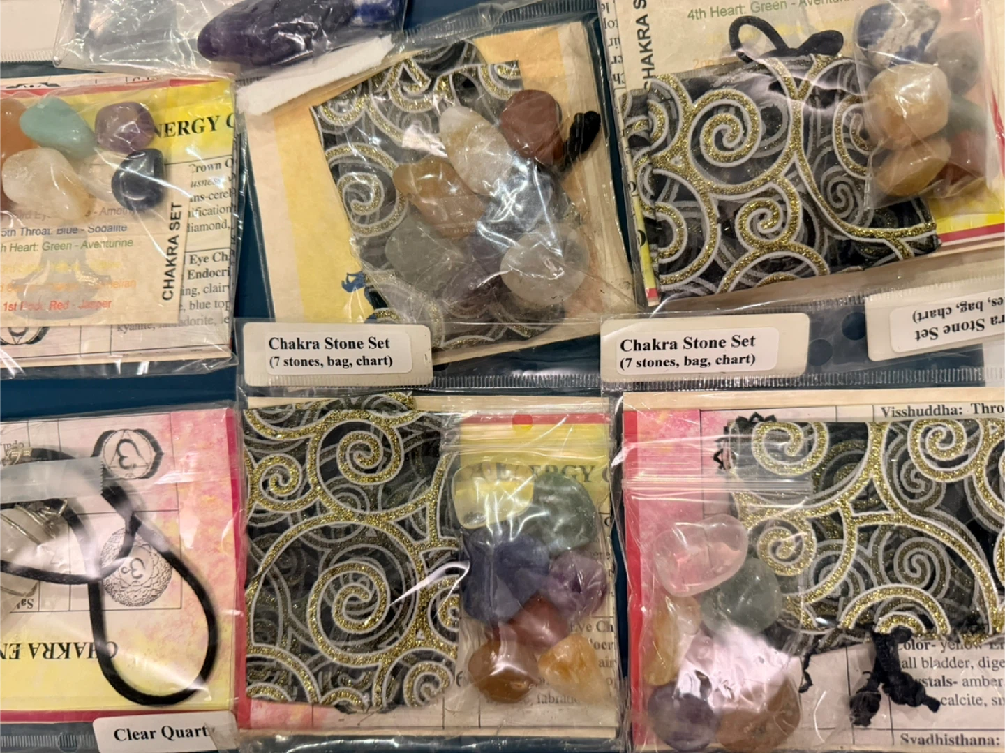 Chakra Stone Sets & Malas genuine stones quartz