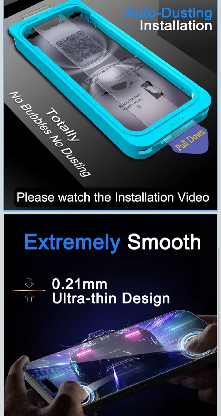 Ferilinsgo High Quality Screen Protector for iPhone 16 Plus - photo 4