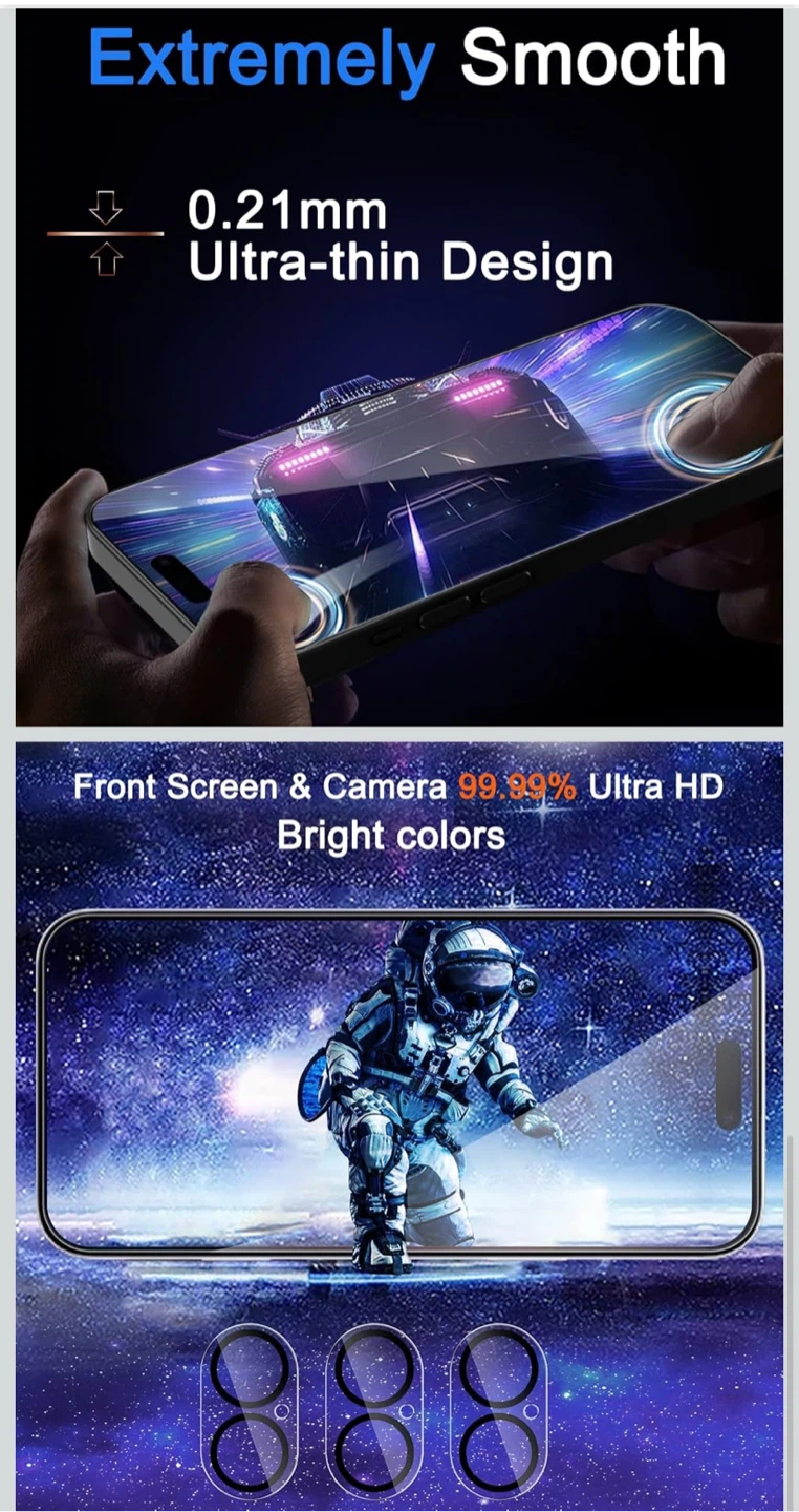 Ferilinsgo High Quality Screen Protector for iPhone 16 Plus - photo 2