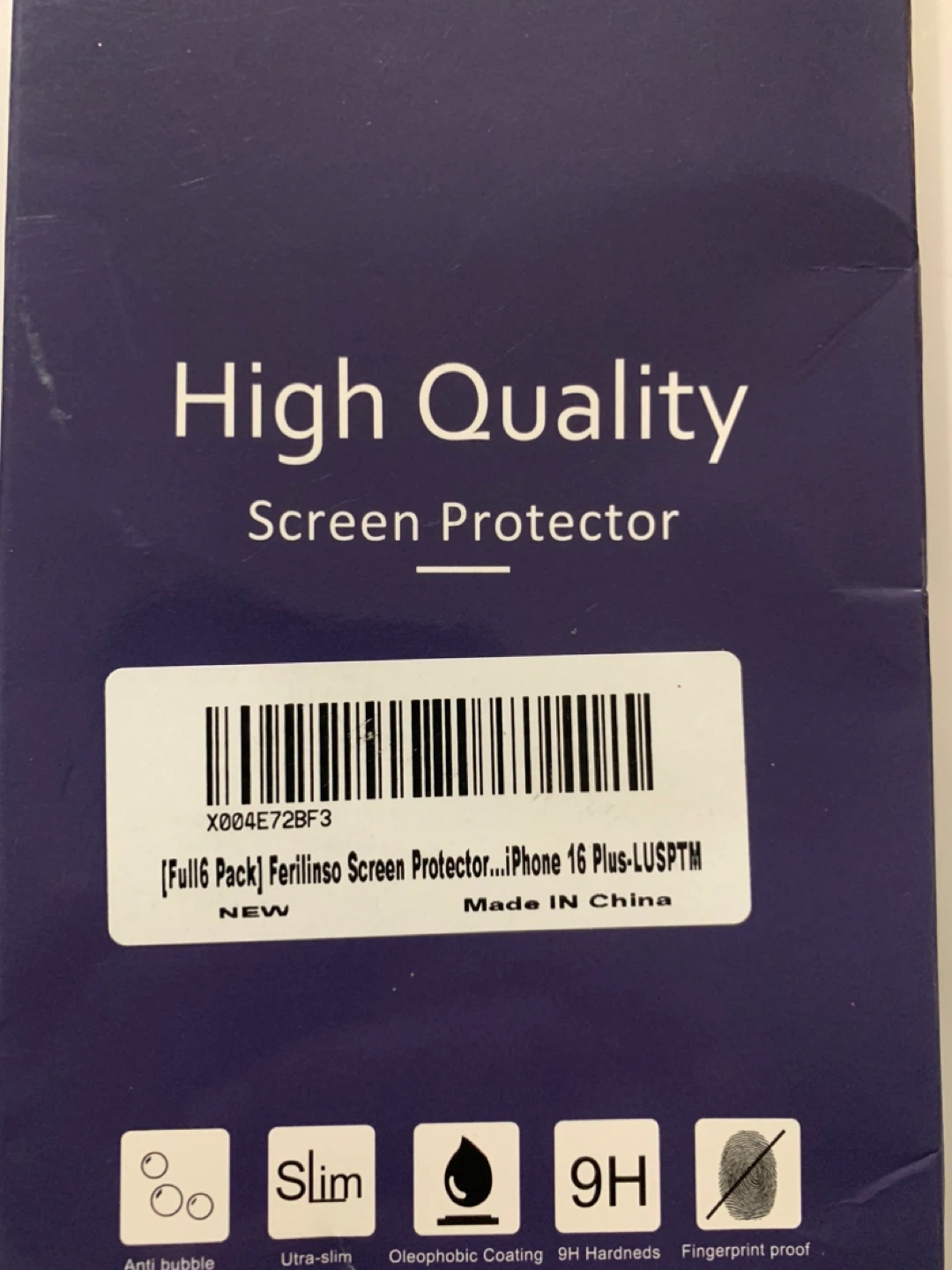 Ferilinsgo High Quality Screen Protector for iPhone 16 Plus - photo 5
