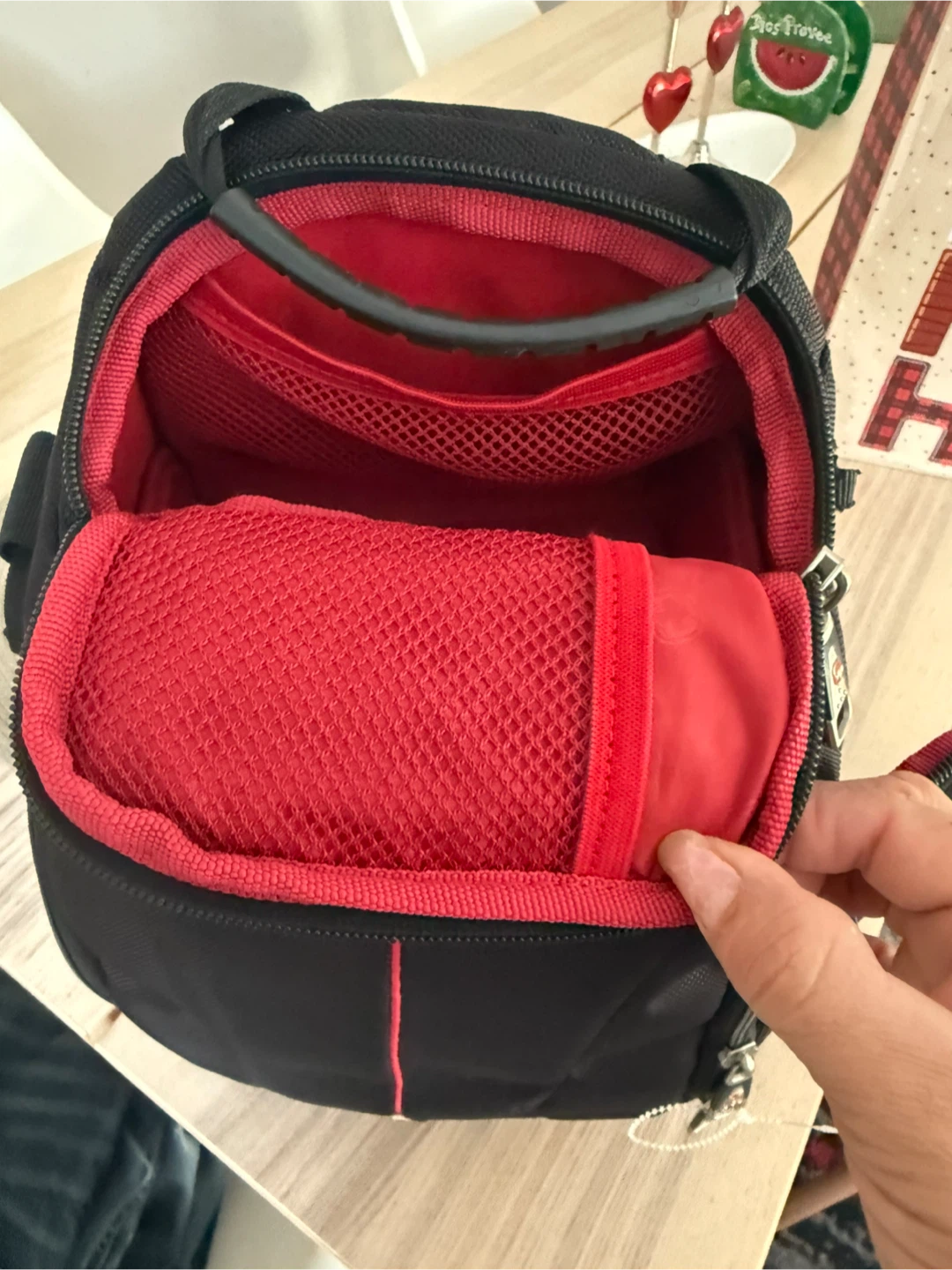 Swiss Gear Camera Backpack Bag - Black & Red - photo 5