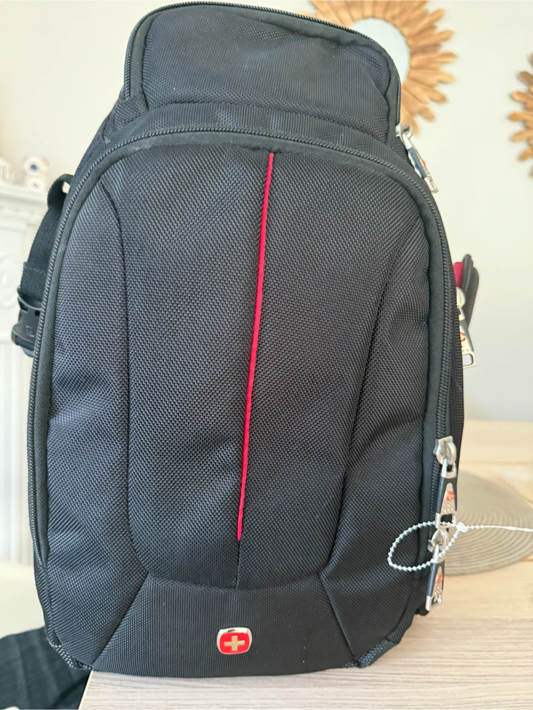 Swiss Gear Camera Backpack Bag - Black & Red