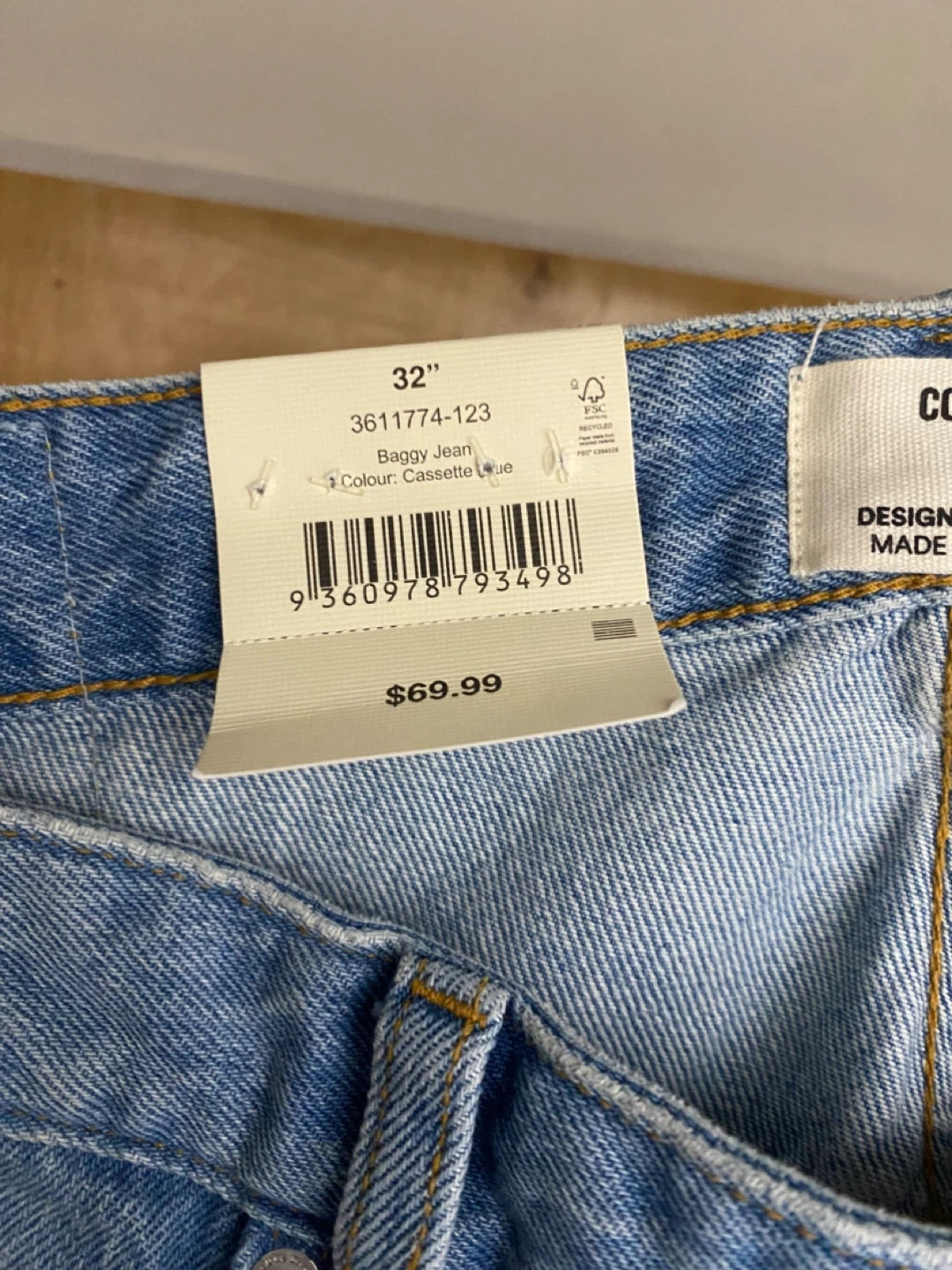 Levi's Baggy Jeans - 32" Waist - Cassette Blue - photo 4
