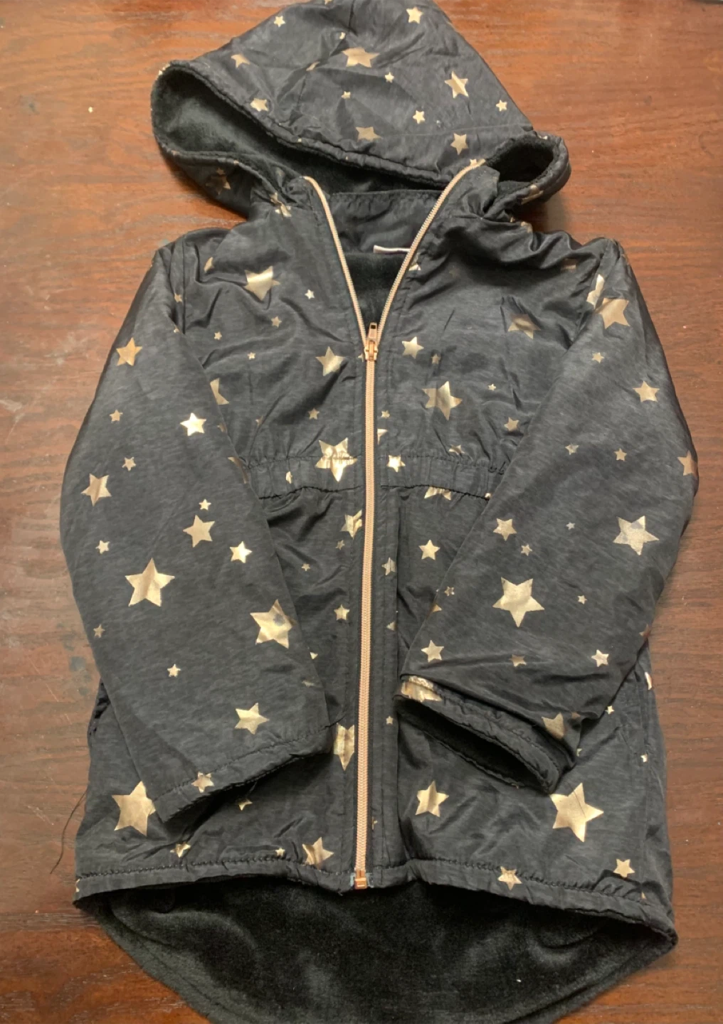 Penelope Mack Kids Star Print Hooded Jacket Size S