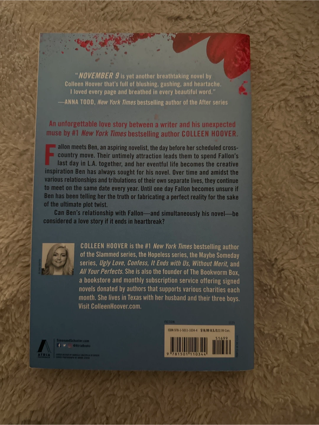 November 9 by Colleen Hoover - photo 2