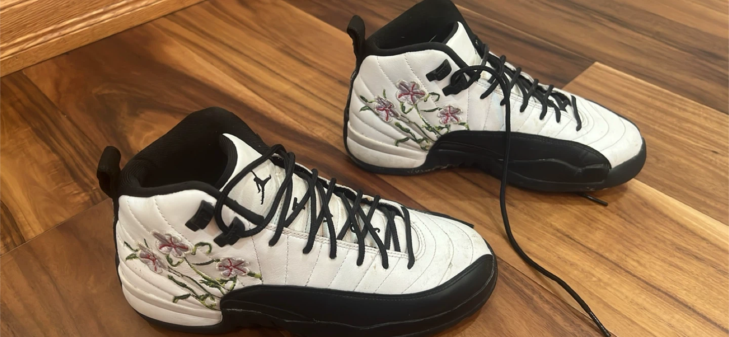 Air Jordan 12 Floral Sneakers - photo 2